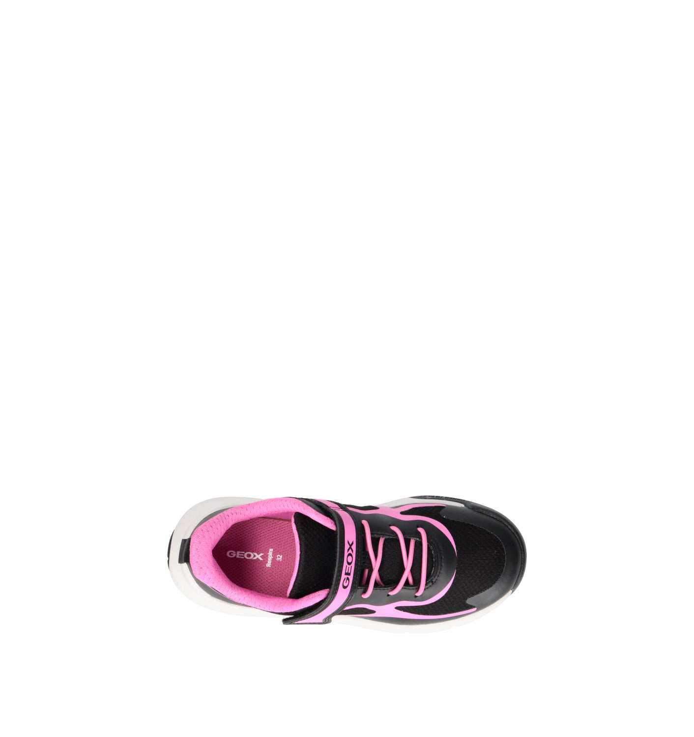 GEOX Sneaker bimba nera/rosa