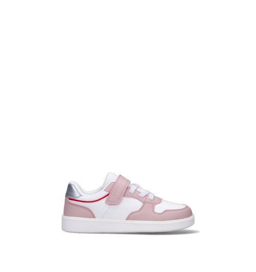 GEOX Sneaker bimba bianca/rosa