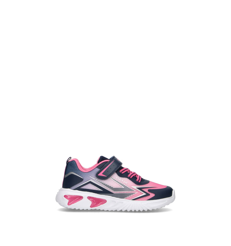 GEOX Sneaker bimba blu/rosa con luci