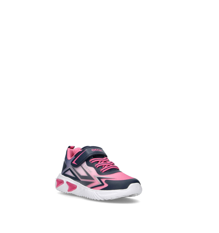 GEOX Sneaker bimba blu/rosa con luci