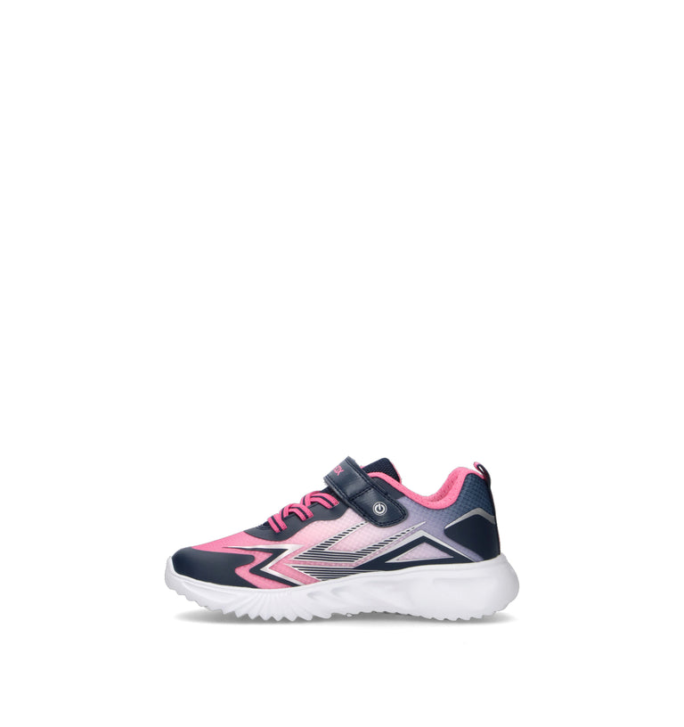 GEOX Sneaker bimba blu/rosa con luci