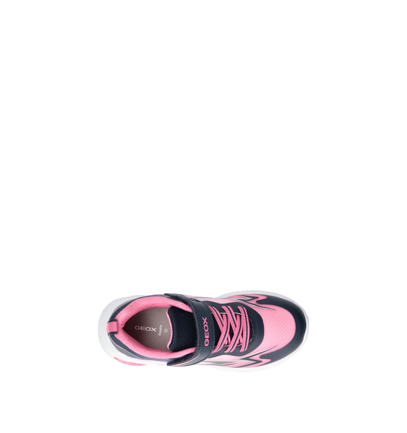 GEOX Sneaker bimba blu/rosa con luci