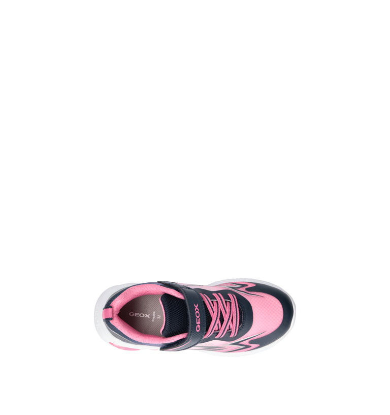 GEOX Sneaker bimba blu/rosa con luci