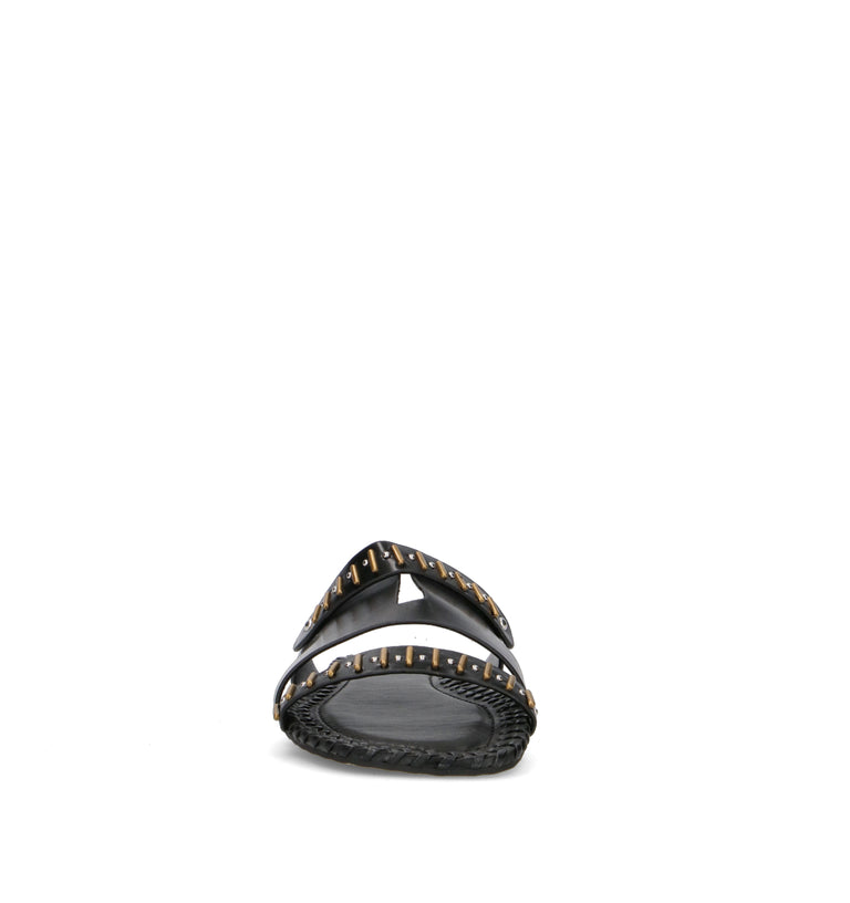 JEIDA Ciabatta donna nera in pelle