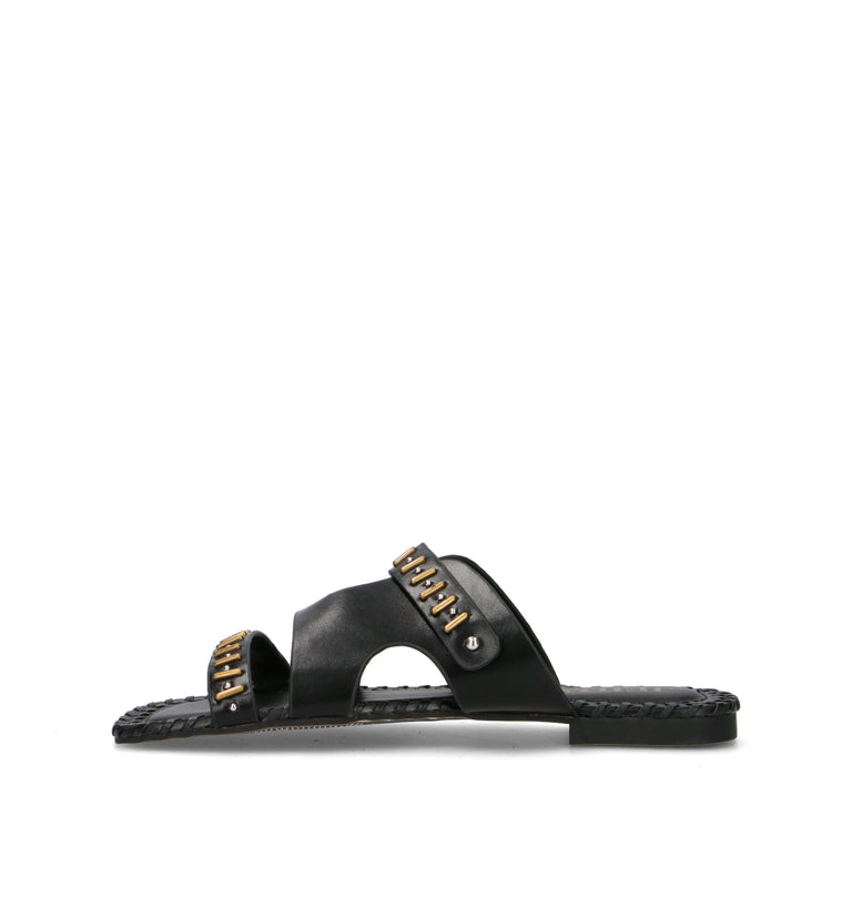 JEIDA Ciabatta donna nera in pelle