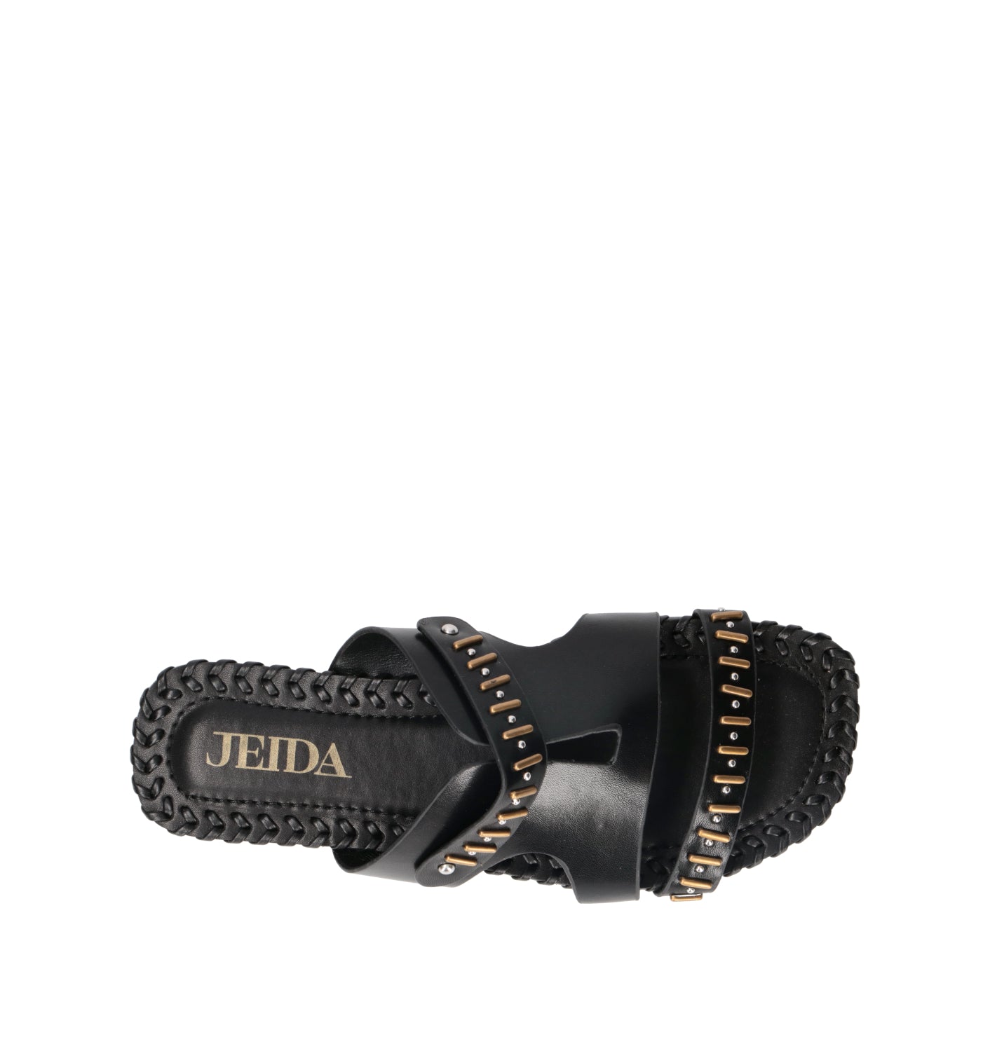 JEIDA Ciabatta donna nera in pelle