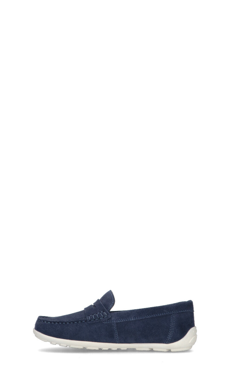 GEOX Mocassino bimbo blu in suede