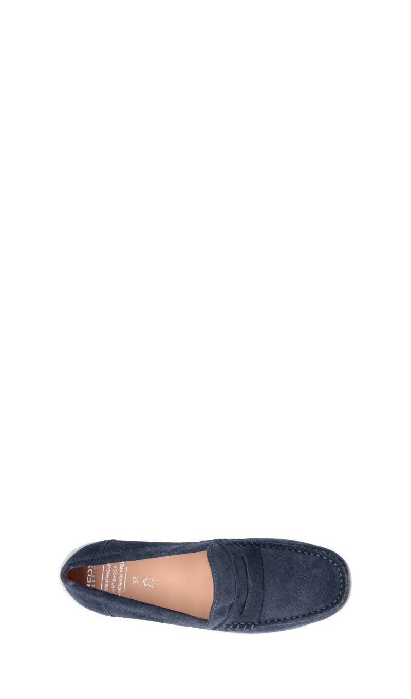 GEOX Mocassino bimbo blu in suede