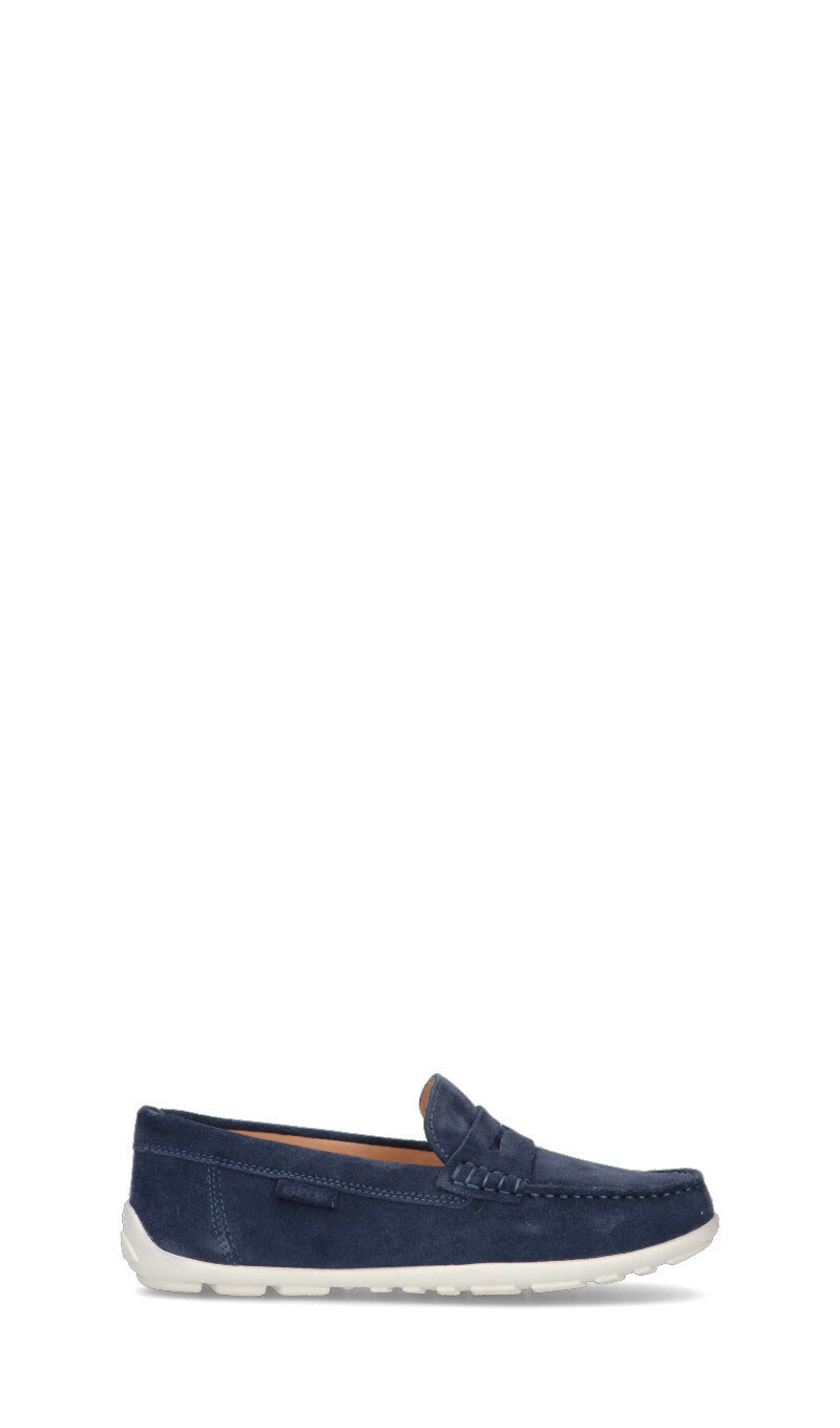 GEOX Mocassino bimbo blu in suede