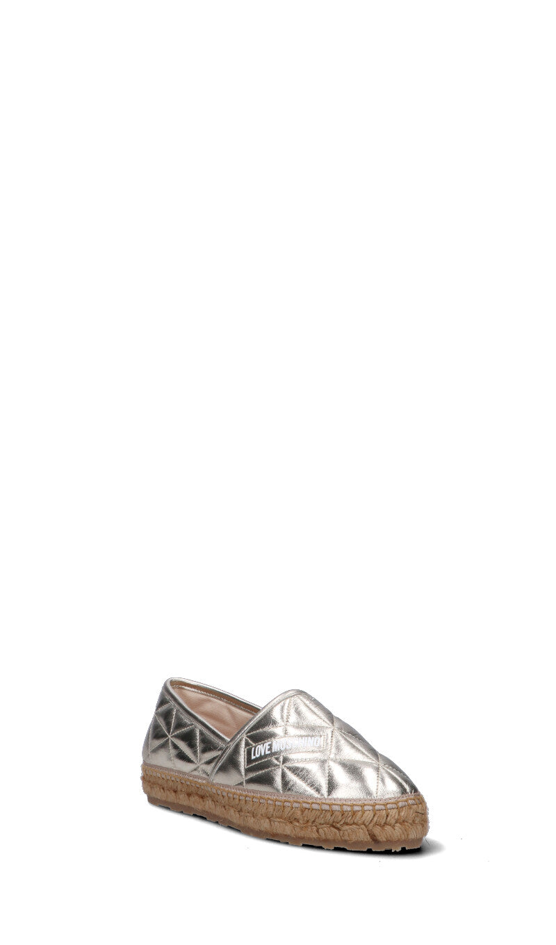 LOVE MOSCHINO Espadrilla donna platino