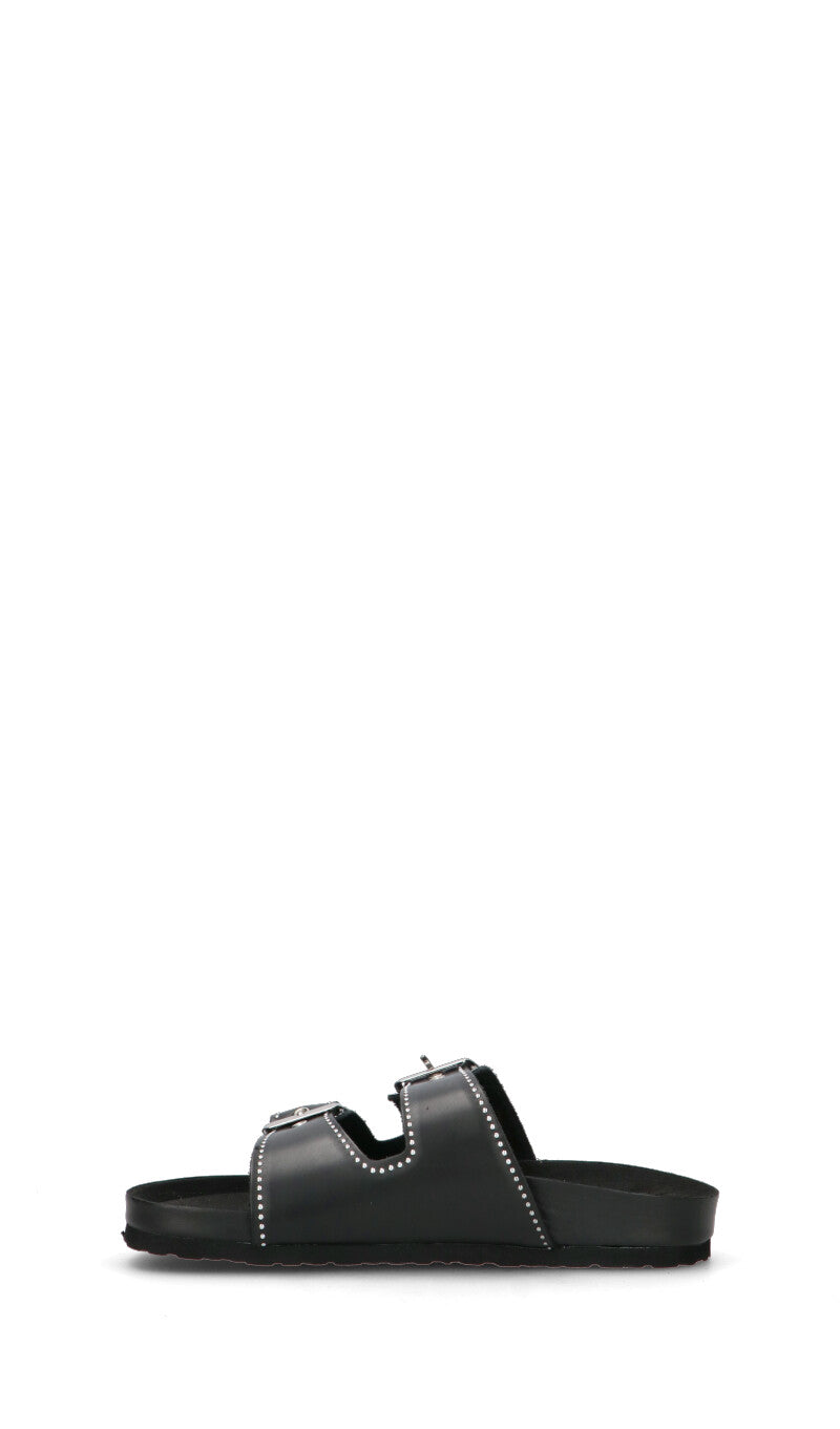 LOVE MOSCHINO Ciabatta donna nera in pelle