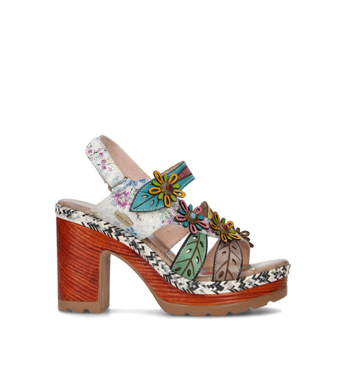 LAURA VITA Sandalo donna taupe in pelle