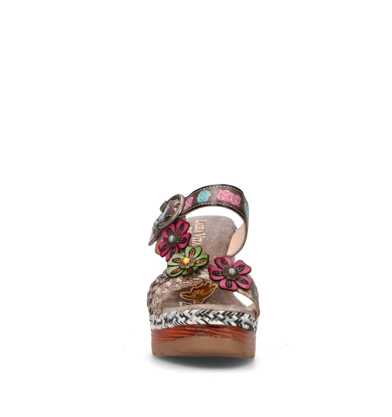 LAURA VITA Sandalo donna multicolor in pelle