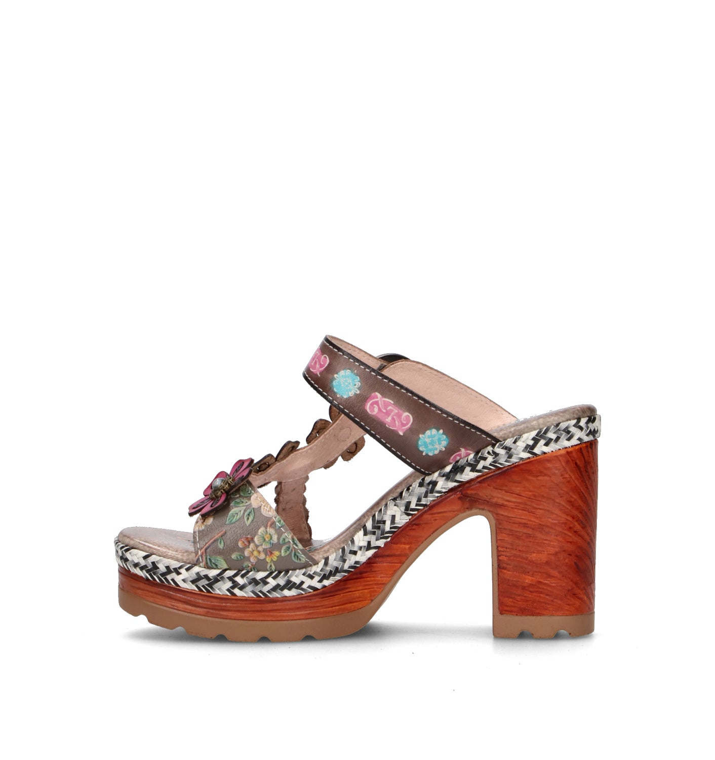 LAURA VITA Sandalo donna multicolor in pelle