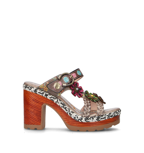 LAURA VITA Sandalo donna multicolor in pelle