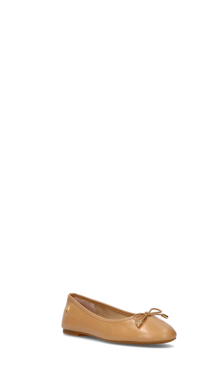 RALPH LAUREN Ballerina donna beige in pelle