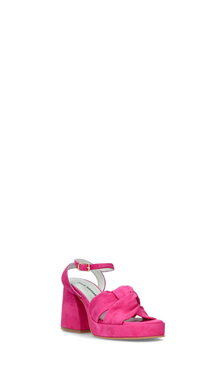 POESIE VENEZIANE Sandalo donna rosa in suede