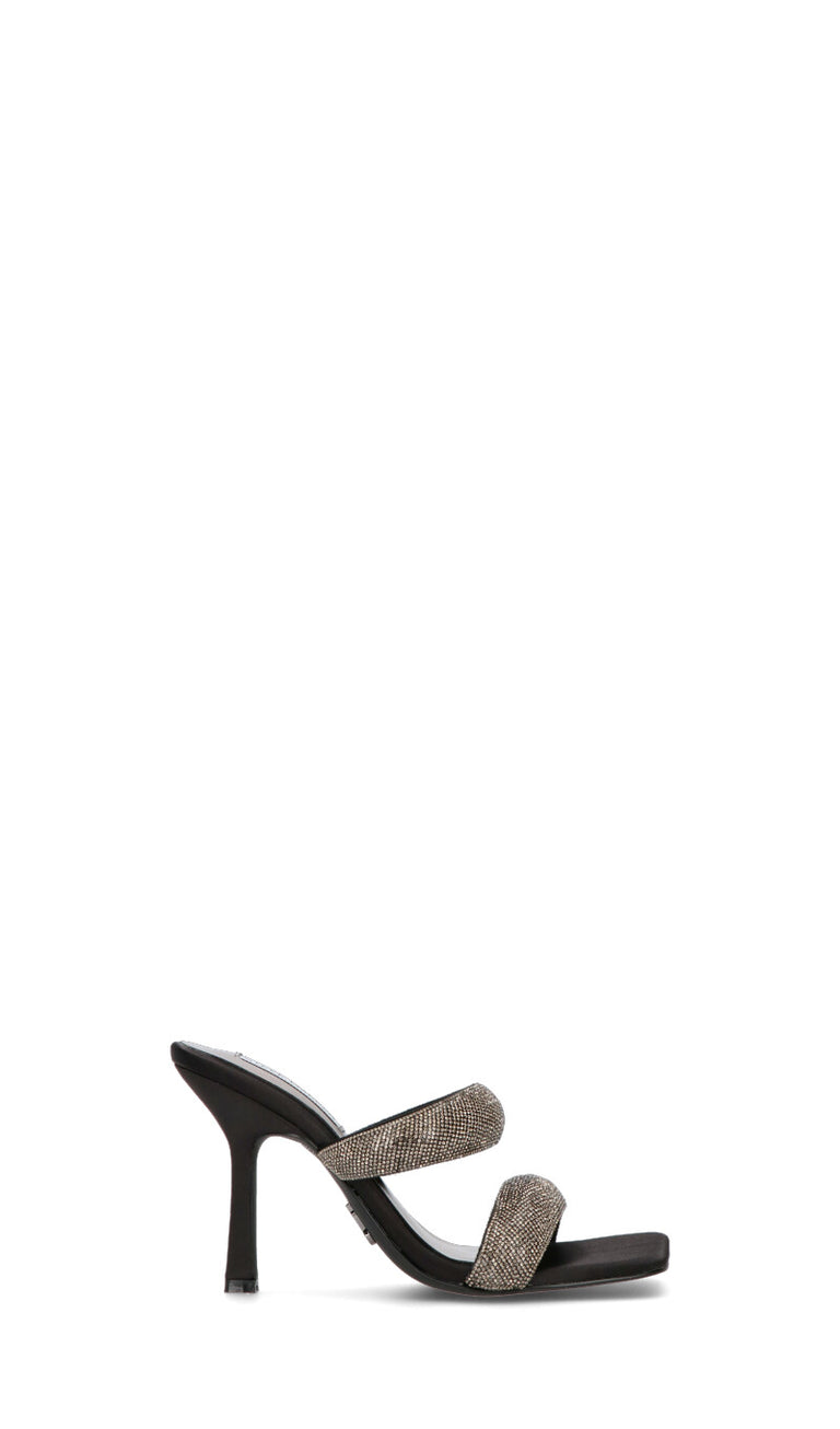 STEVE MADDEN Ciabatta donna nera/argento