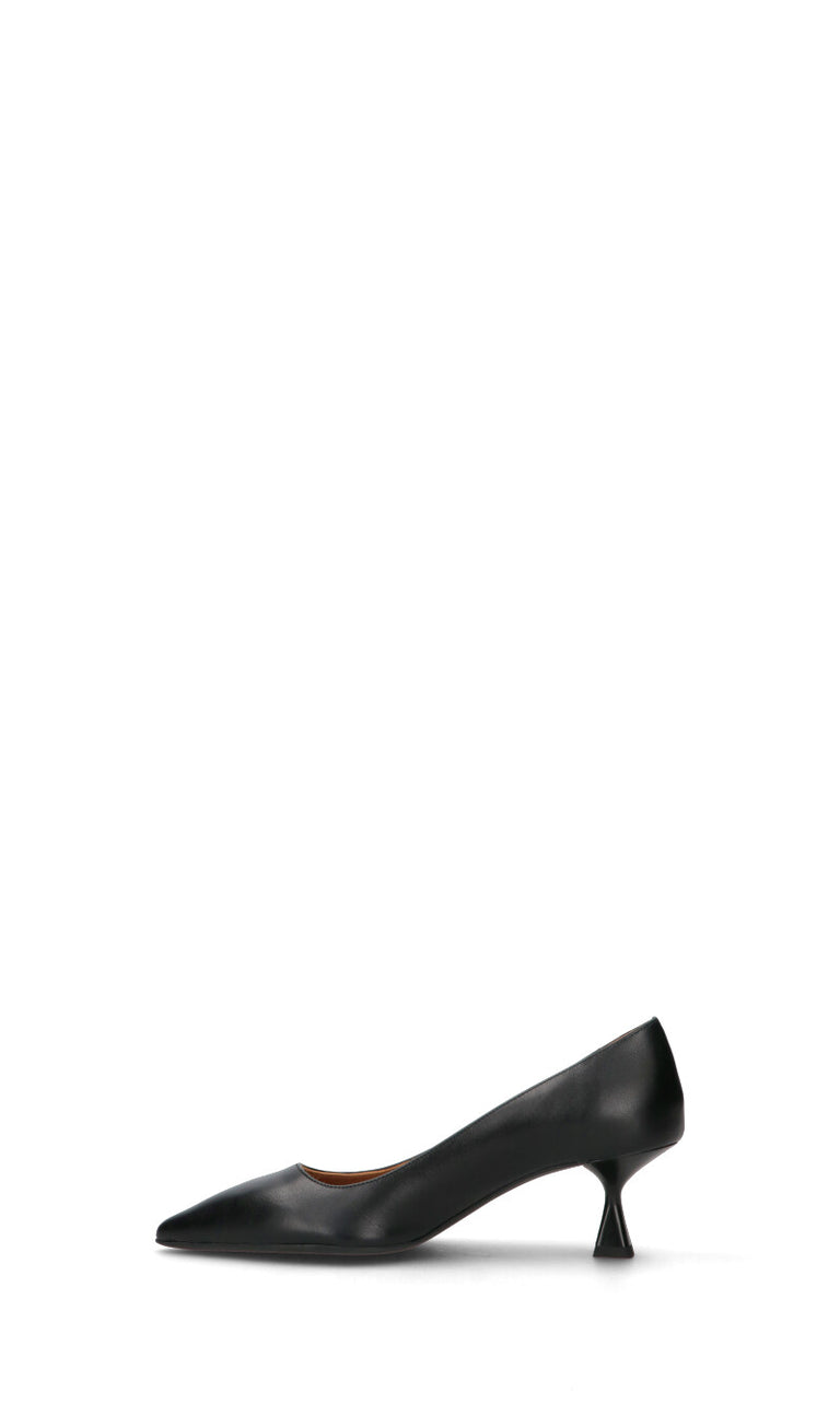 JUST FRIENDS Decollete donna nera in pelle