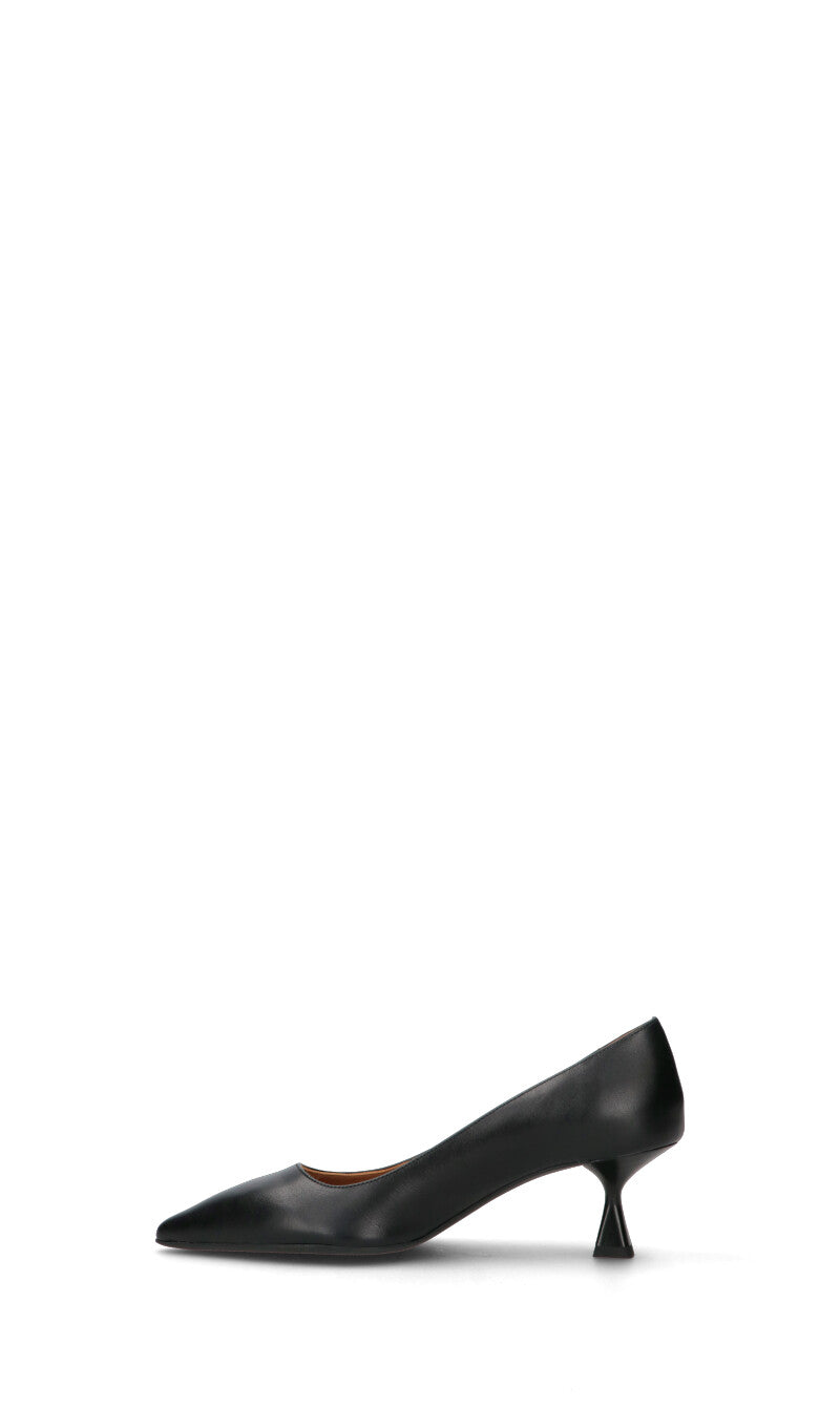 JUST FRIENDS Decollete donna nera in pelle