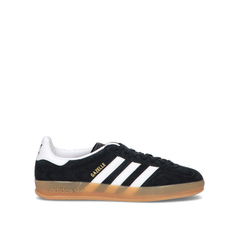 ADIDAS GAZELLE Sneaker uomo nera e bianca in suede