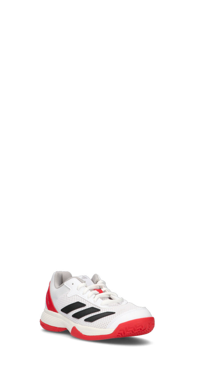 ADIDAS COURTFLASH K Scarpa running ragazza bianca/rossa