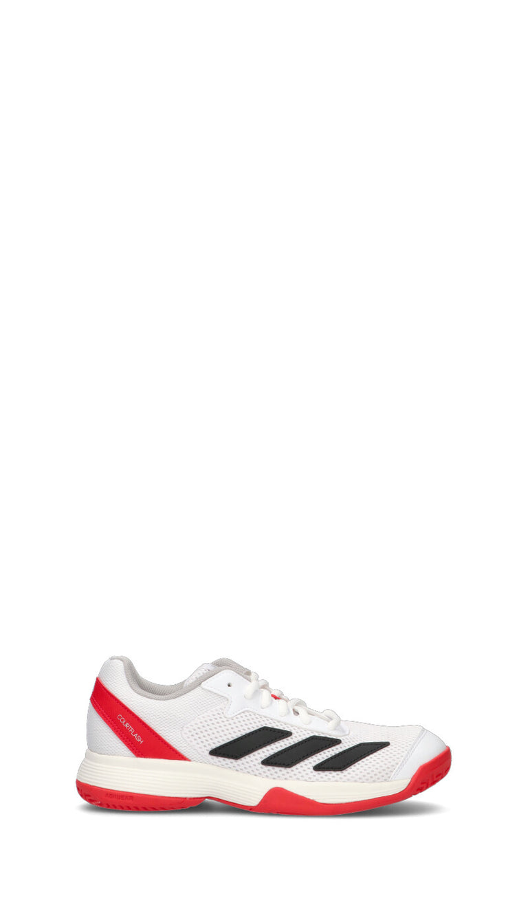 ADIDAS COURTFLASH K Scarpa running ragazza bianca/rossa