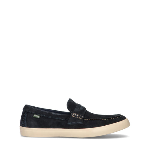 JEEP Mocassino uomo blu in suede