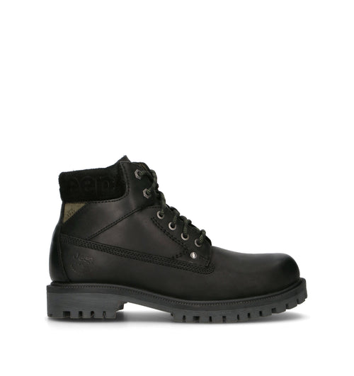 JEEP Polacco uomo nero in pelle