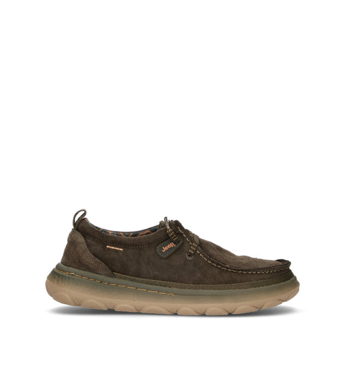 JEEP Mocassino uomo militare in suede