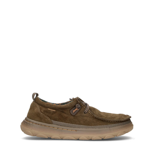 JEEP Mocassino uomo militare in suede
