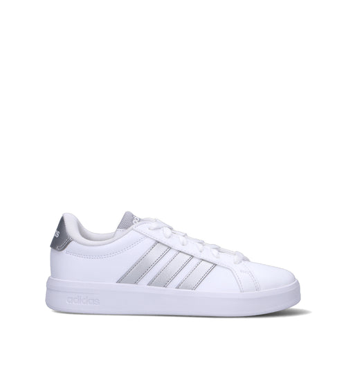 ADIDAS GRAND COURT 3.0 J Sneaker ragazzo bianca/argento