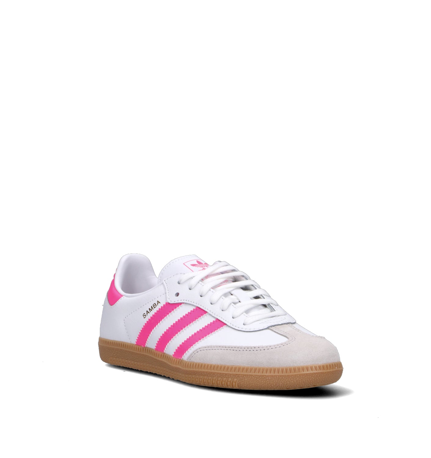 ADIDAS SAMBA OG J Sneaker ragazza bianca/rosa in pelle