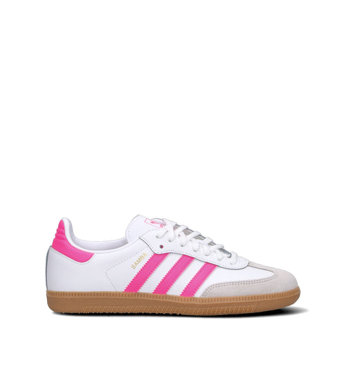 ADIDAS SAMBA OG J Sneaker ragazza bianca/rosa in pelle