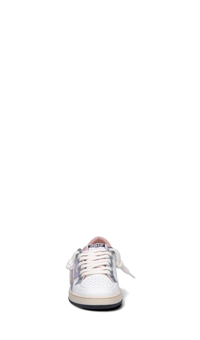 DUEBARRADODICI Sneaker ragazza bianca/maculata in pelle