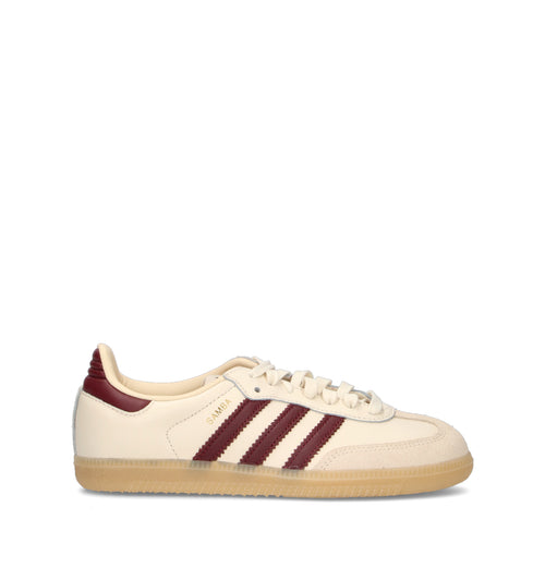 ADIDAS SAMBA OG Sneaker donna panna/bordeaux in pelle