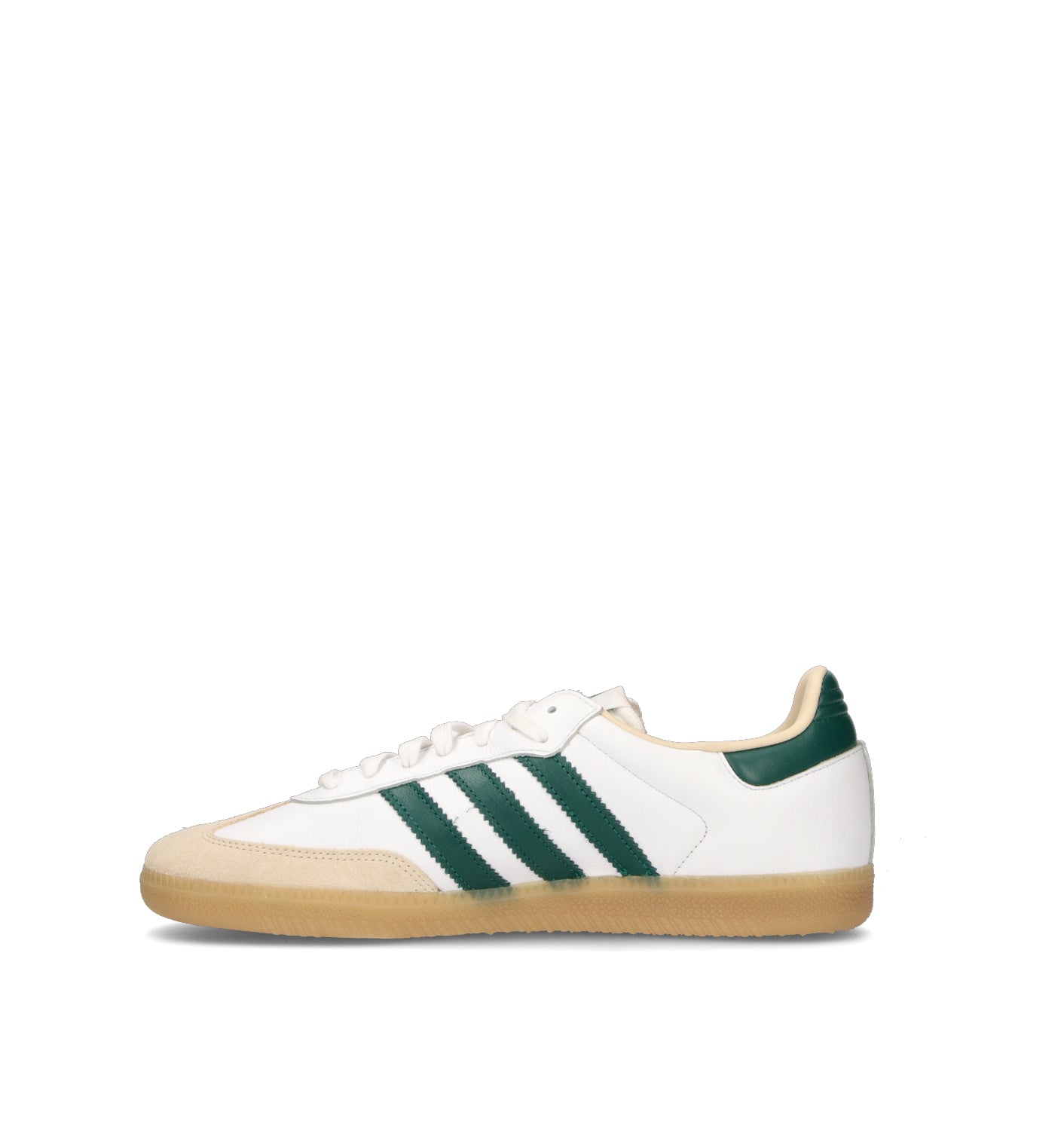 ADIDAS SAMBA Sneaker uomo bianca/verde in pelle