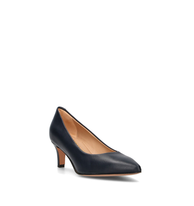 JUBILE' Décolleté donna blu in pelle