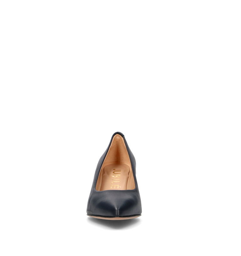 JUBILE' Décolleté donna blu in pelle