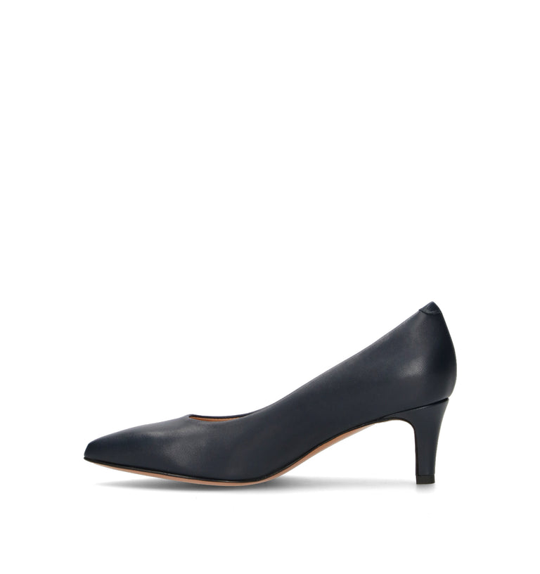 JUBILE' Décolleté donna blu in pelle