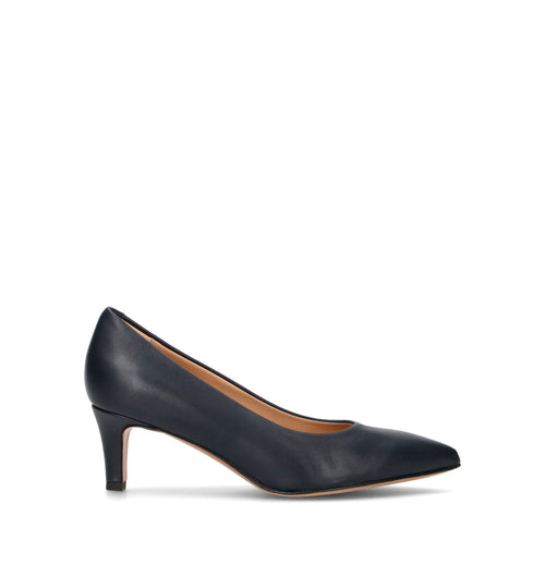 JUBILE' Décolleté donna blu in pelle