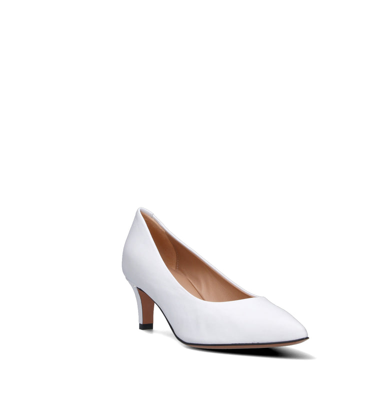 JUBILE' Décolleté donna bianca in pelle