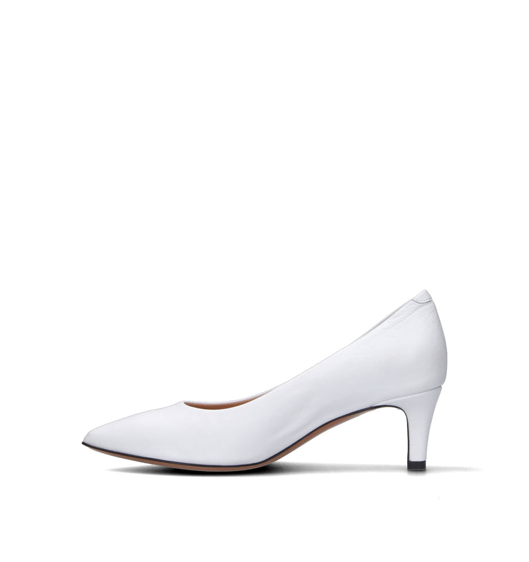 JUBILE' Décolleté donna bianca in pelle
