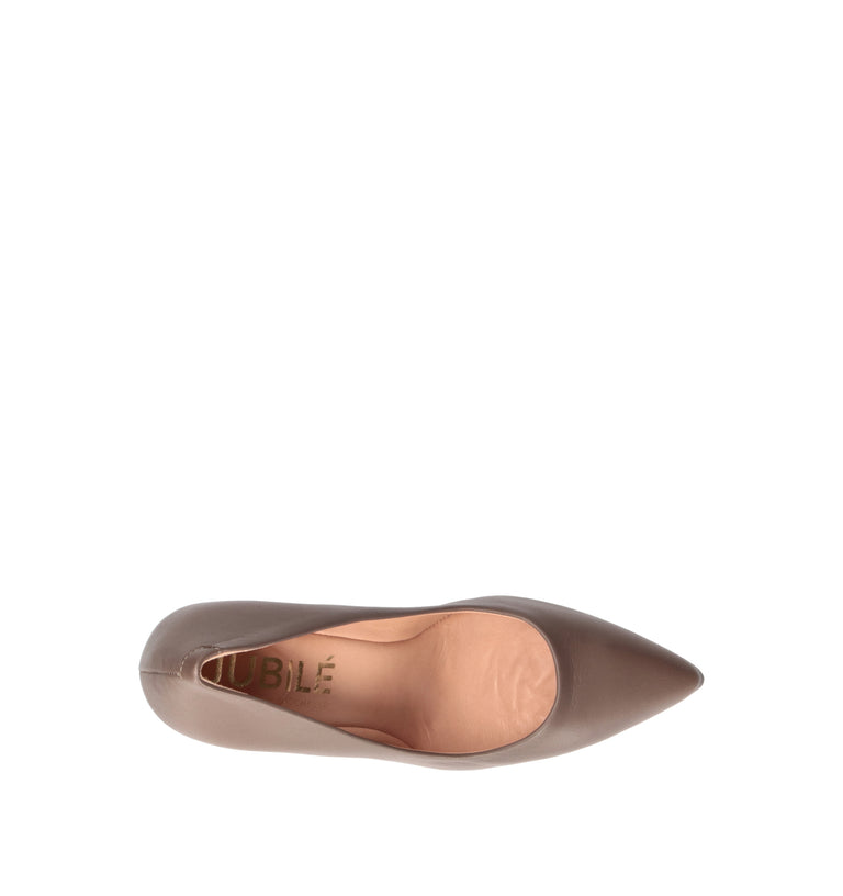 JUBILE' Décolleté donna acero in pelle
