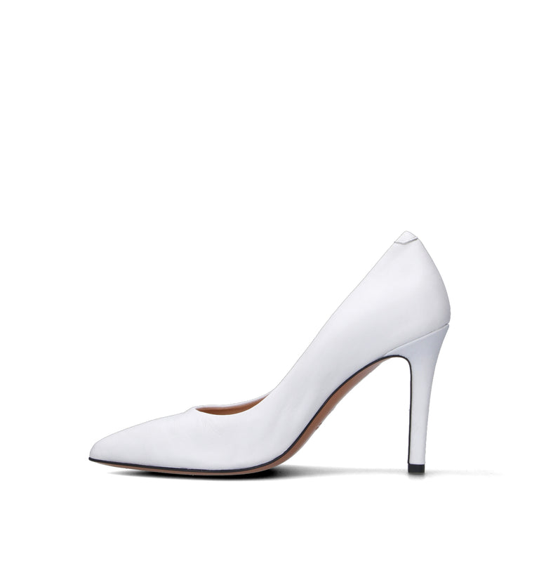 JUBILE' Décolleté donna bianca in pelle