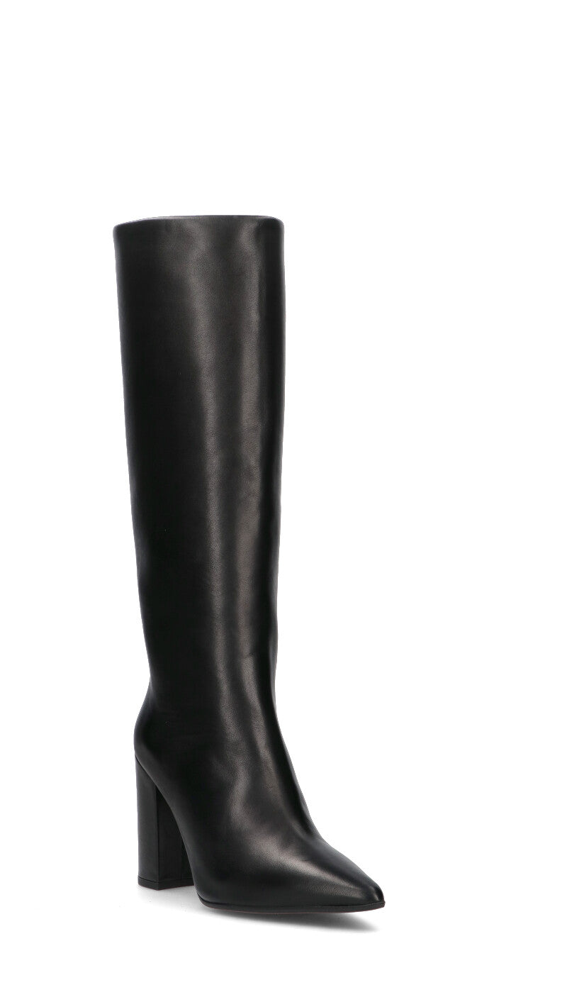 JUBILE' Stivale donna nero in pelle