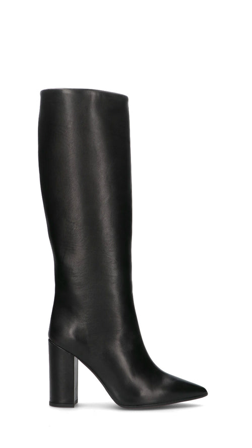 JUBILE' Stivale donna nero in pelle