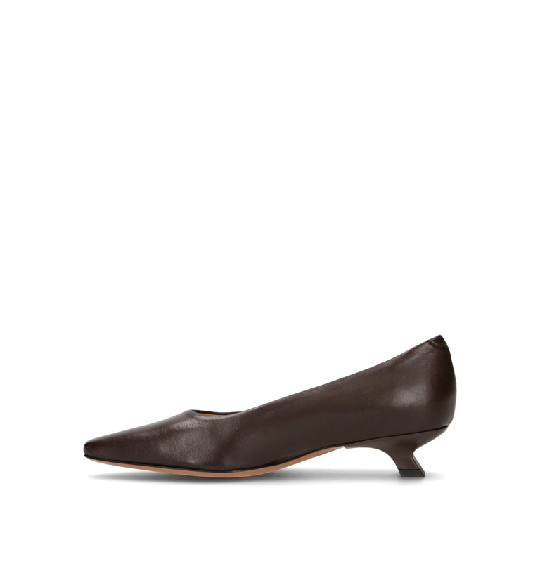 JUBILE' Décolleté donna marrone in pelle