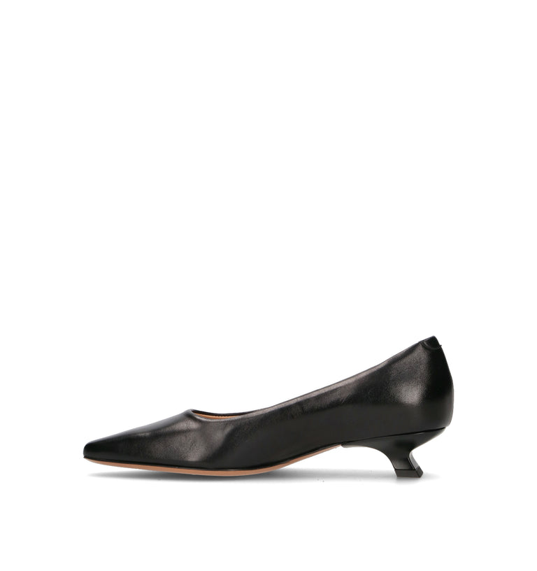 JUBILE' Décolleté donna nera in pelle