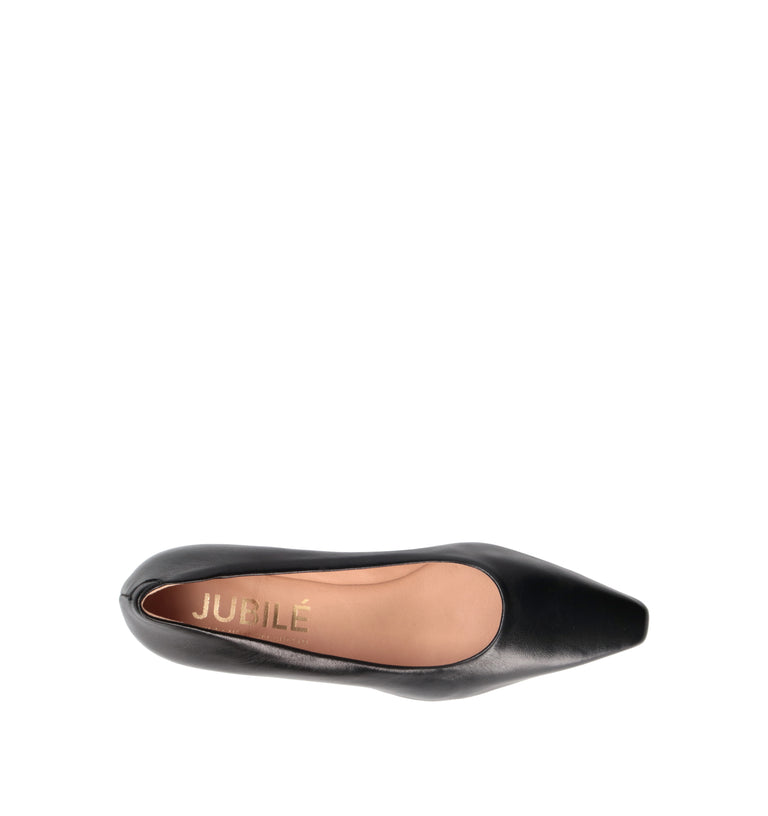 JUBILE' Décolleté donna nera in pelle